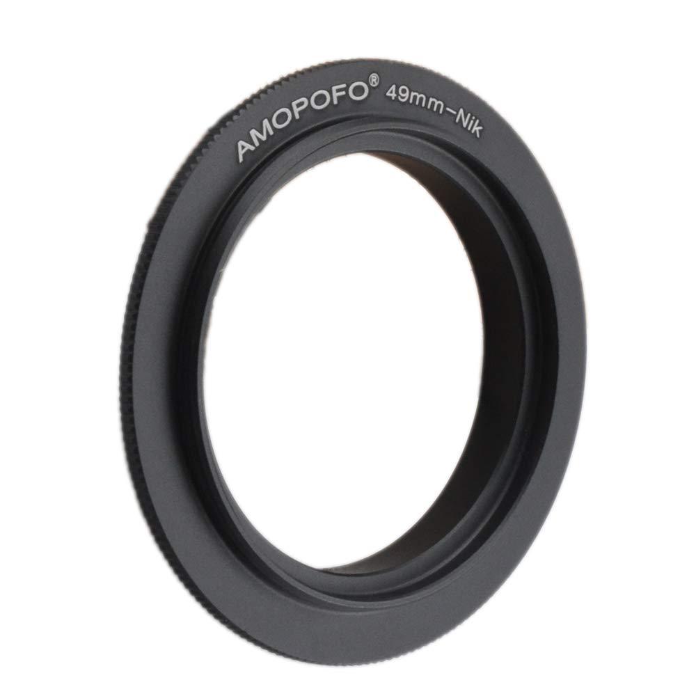 49mm Filter Thread Macro Reverse Mount Adapter Ring, for Nikon D7500 D7100 D7000 D5600 D5200 D500 D90 D810A,D7200, D5500,D750,D810,D5300,D3300,Df, D610 DSLR Cameras