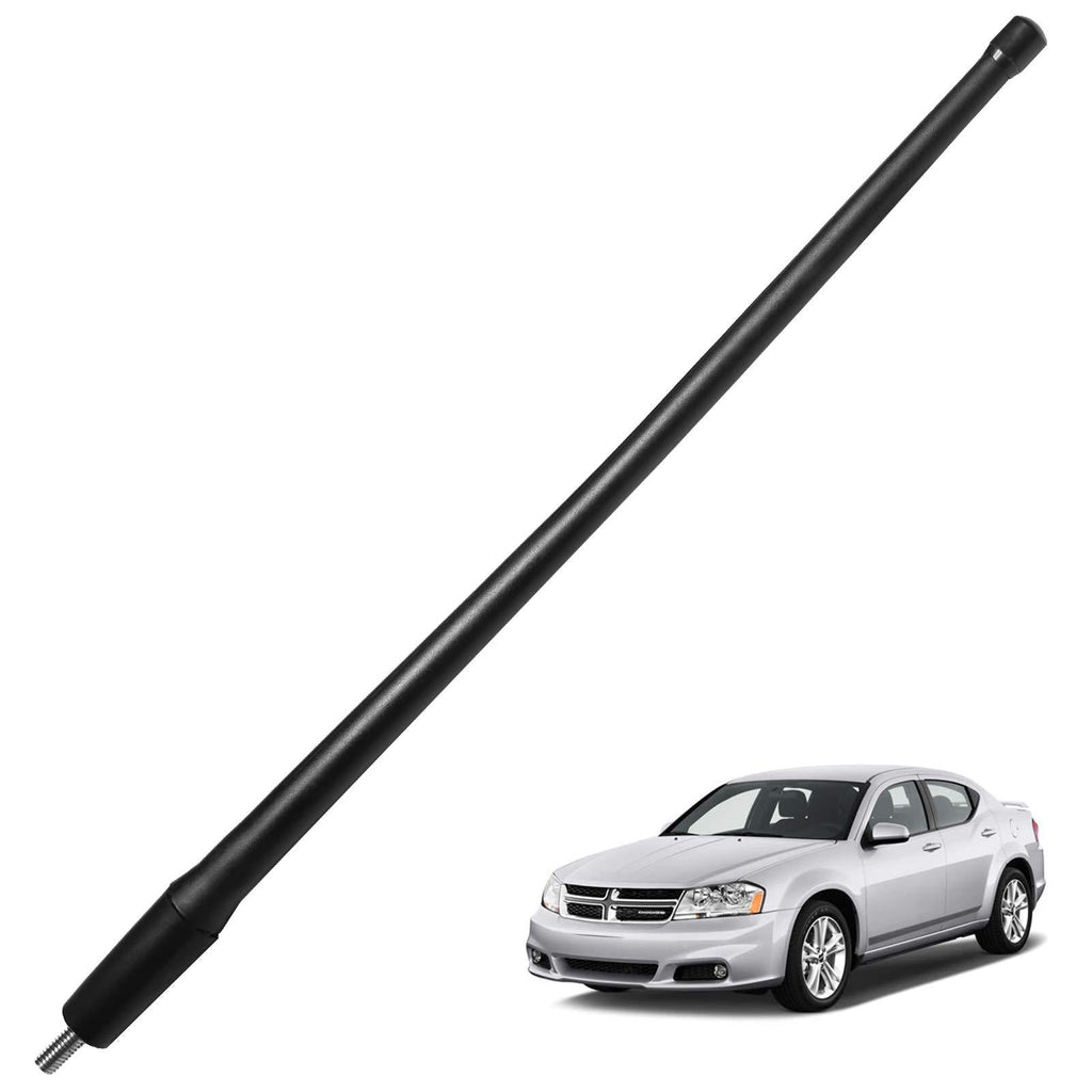 JAPower Replacement Antenna Compatible with Dodge Avenger 2011-2015 | 13 inches-Black Black