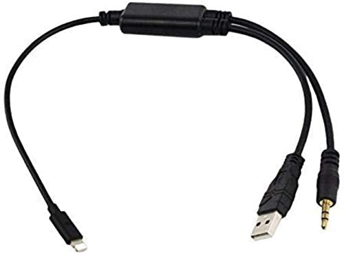 Auxillary Input Connector Car AUX Cable Stereo 3.5mm Interface Compatible with BM-W Y Cable
