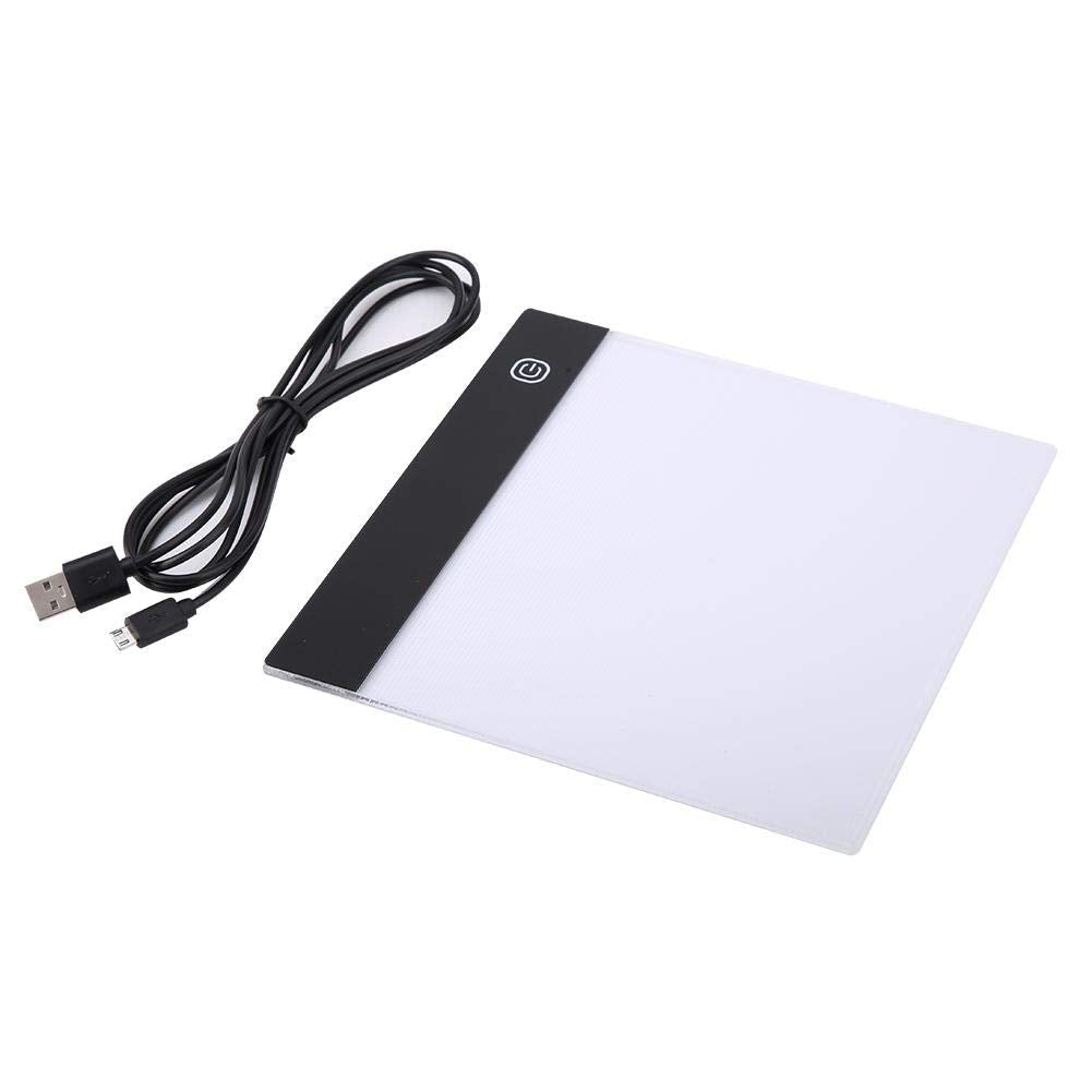 FTVOGUE LED Tracing Light Box Board, Adjustable Brightness A5 USB Art Drawing Sketching Copy Pad for Tattoo Drawing, Streaming, Sketching