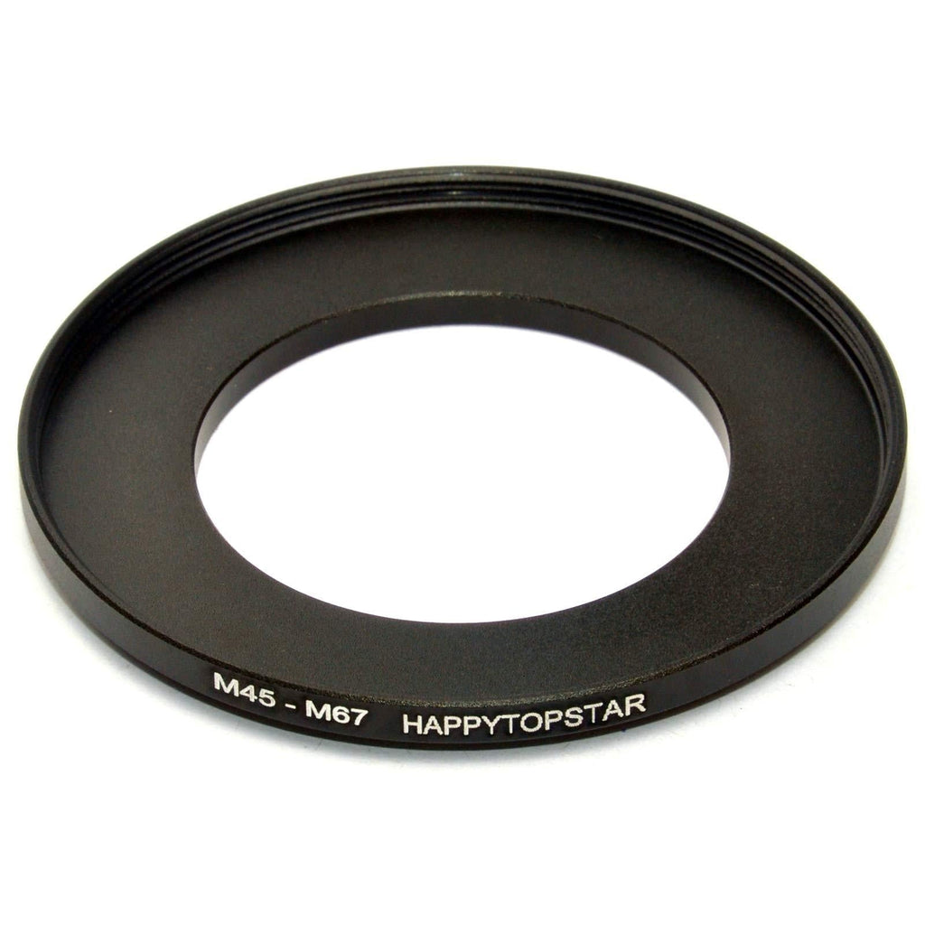 Metal M45 Male to M67 Female 45mm 0.7mm Thread Pitch to 67mm 0.75mm Thread Pitch 45mm-67mm Step-Up Coupling Ring Adapter for Lens Filter