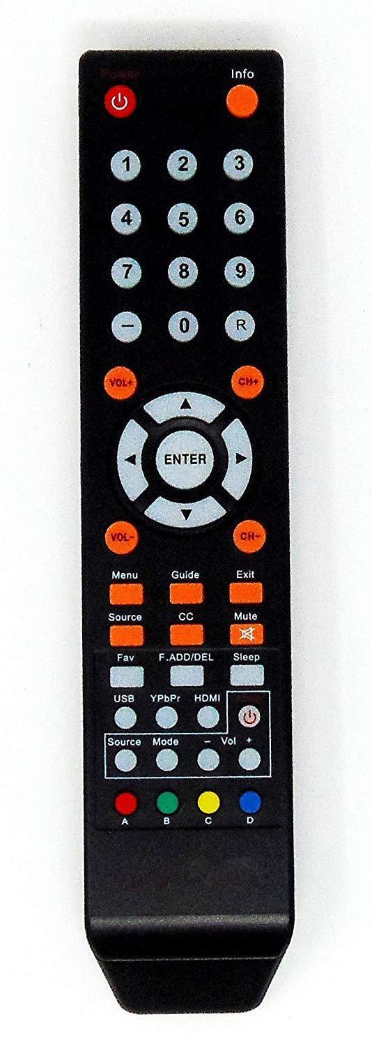 New Replacement Remote Control for Sceptre TV U435CV-UMR C550CV-UMR E195BD-SR E246BD-SMQK E168WV-SS X438BV-FSR X322BV-SRR C650CV-UMR C658CV-UMR X435BVFSR E168WD-SS E165BD-SS E165WV-SS E165WD-SS