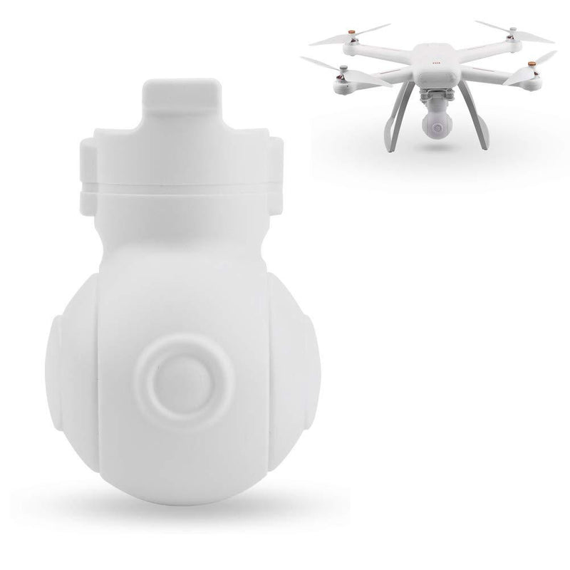 Flycoo2 Camera Lens Protection Cover for Xiaomi Mi Drone 4K Version Fixed Protector Case Cap Waterproof Dust-Proof (White)