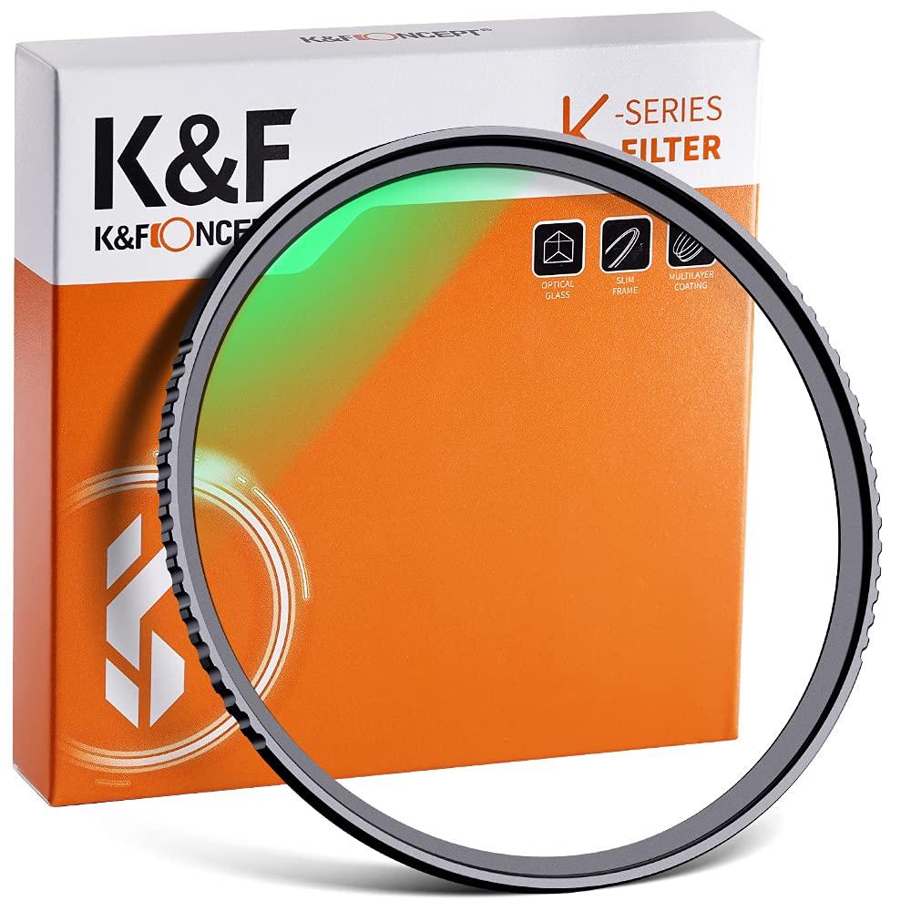 K&F Concept 58mm MC UV Protection Filter Slim Frame with Multi-Resistant Coating for Camera Lens