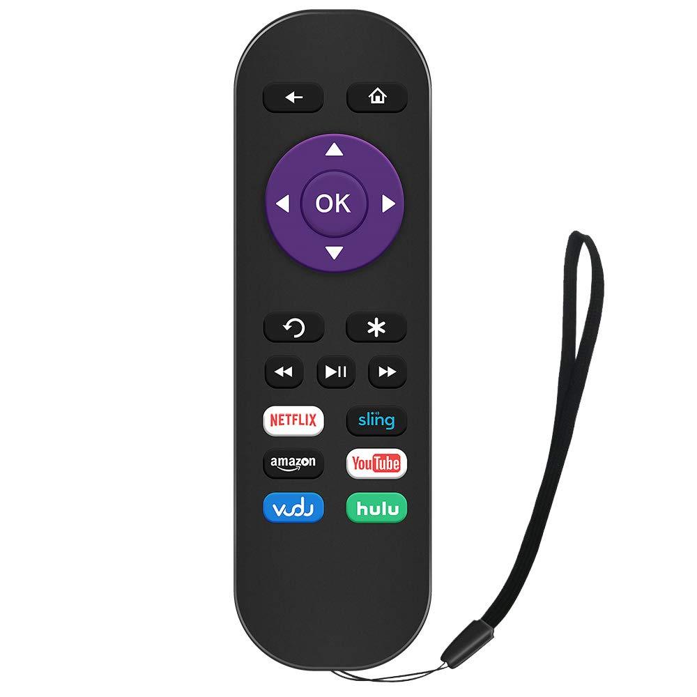 Gvirtue Replacement Remote Control for Roku Box Model: Roku 1, Roku 2(HD, XD, XS), Roku 3, Roku LT, HD, XD, XDS, Roku N1, Roku Express, Roku Express+