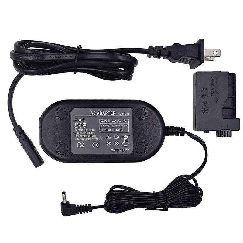 TKDY ACK-E5 AC Power Adapter DR-E5 DC Coupler Charger Kit for Canon EOS Rebel XSi XS T1i 450D 500D 1000D Kiss F X2 X3 DSLR Cameras.