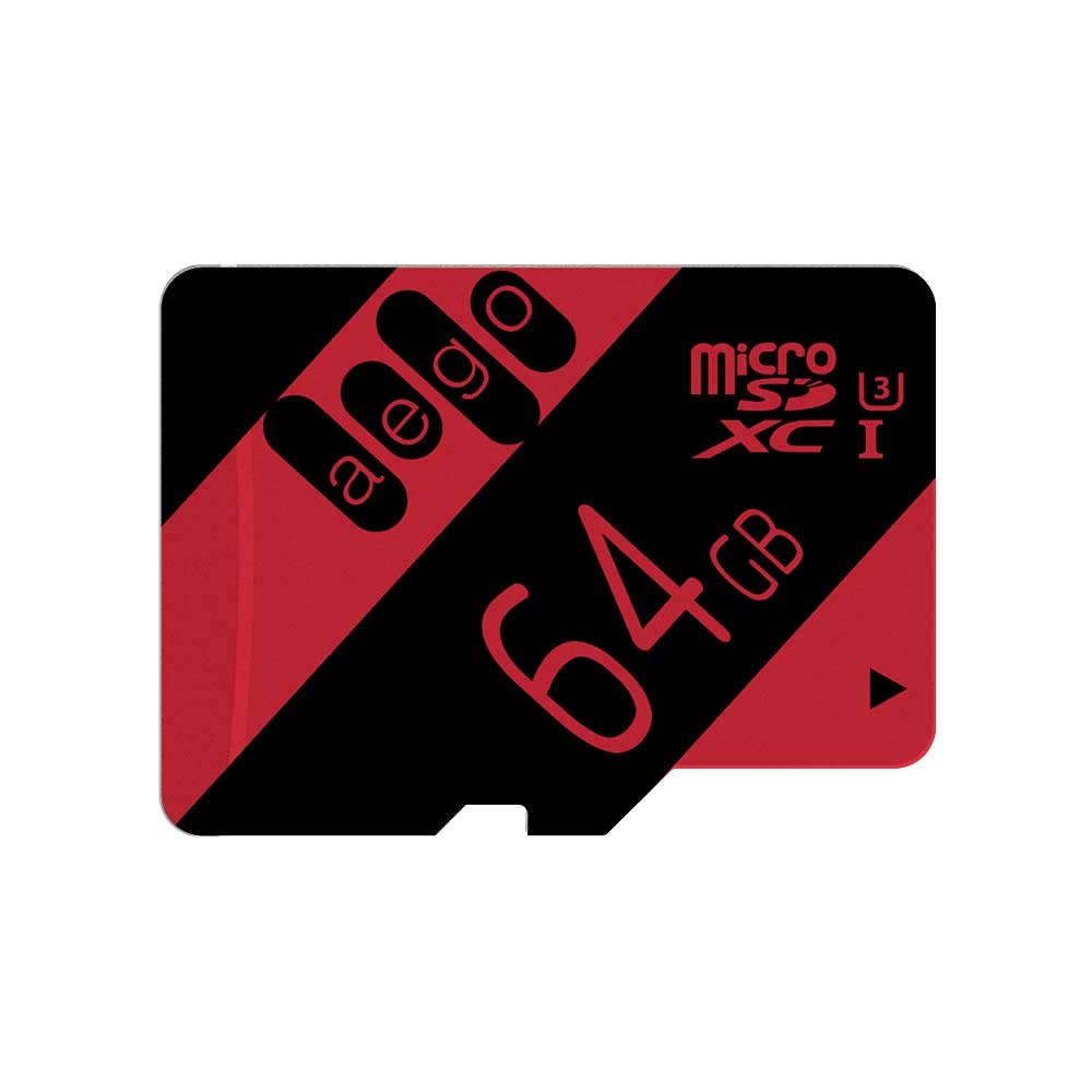 AEGO 64GB MicroSD Card 2-Pack Memory Card Class 10 U3 for Nikon/Tablets/Gopro with Adapter-U3 64GB 2 Pack (2 pack) U3-64GB