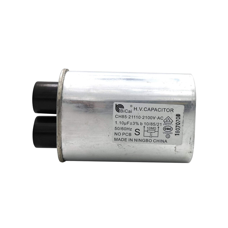 Meter Star CQC&VDE Universal Household Microwave High Voltage Capacitor 1.10uf ch85 21110 2100V AC H.V.CAPACITOR 10/85/21 50/60Hz NO PCB,VDE EN61270-1