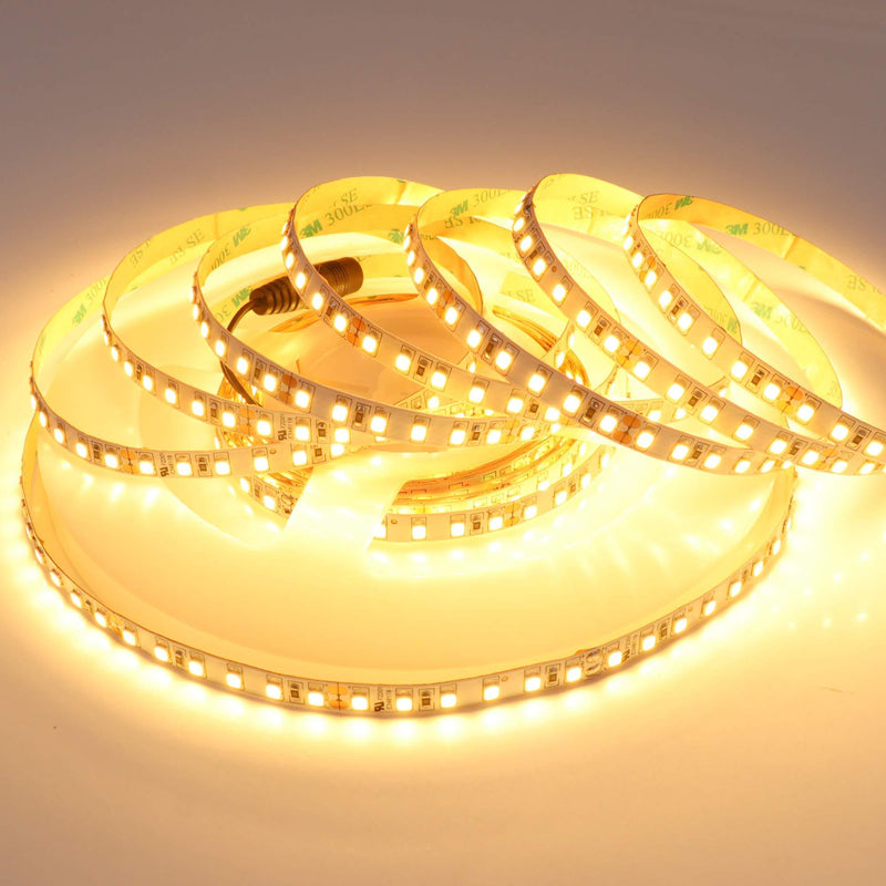 [AUSTRALIA] - LEDENET Dimmable LED Light Strip, SMD 2835 600 LEDs, Super Bright 16.4ft/5m 24V LED Ribbon, Non-Waterproof, 2700K-2900K Warm White LED Tape 