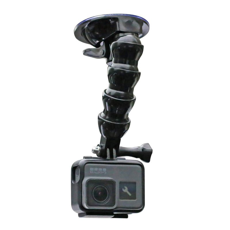 [AUSTRALIA] - Flexible Gooseneck Extension Suction Cup Car Mount Holder with Phone Holder for Gopro Hero 10 Black,Hero 9/8/7/6/5 Black,4 Session,4 Silver,3+,iPhone,Samsung Galaxy,Google Pixel and More 