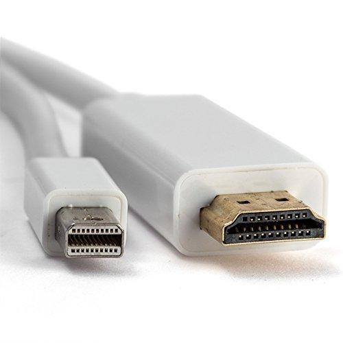 Mini DisplayPort DP to HDMI Adapter | Thunderbolt Cord Compatible with Apple MacBook / Pro 13, 15, 17 / Air, iMac / Mac Mini, Mac Pro / Microsoft Surface Pro, Pro 2, Pro 3, Pro 4 | 6 Feet