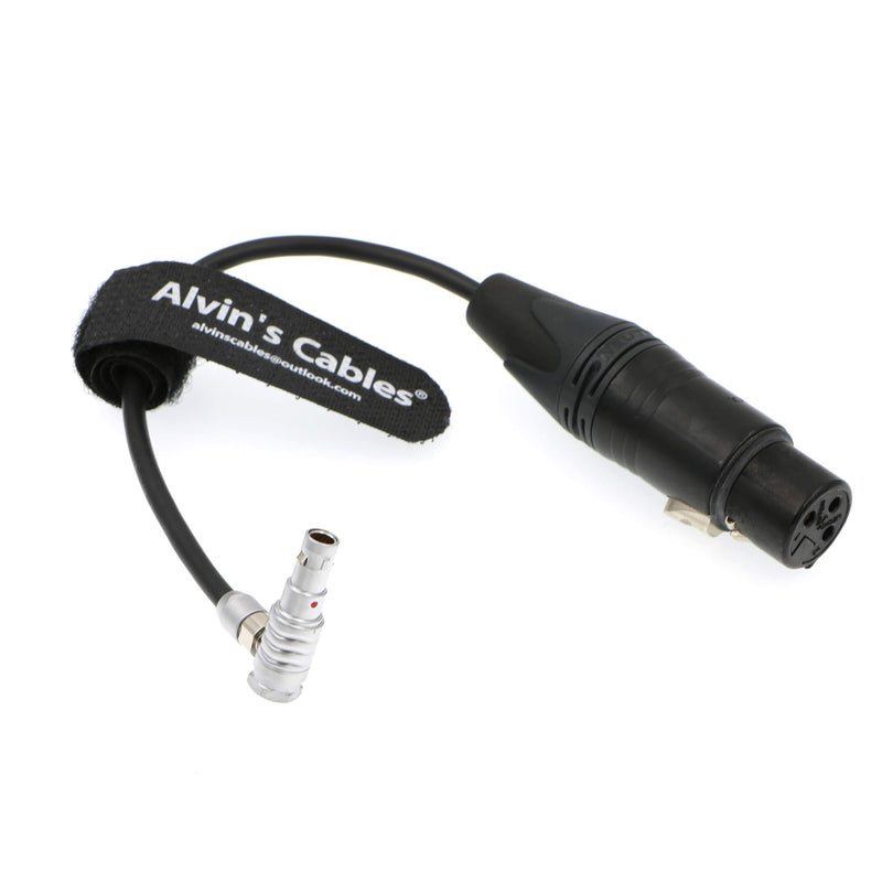 Alvin's Cables 5 Pin 00 Male Right Angle to Original XLR 3 Pin Female Cable for Z CAM E2 Camera Right Angle 00 5 Pin