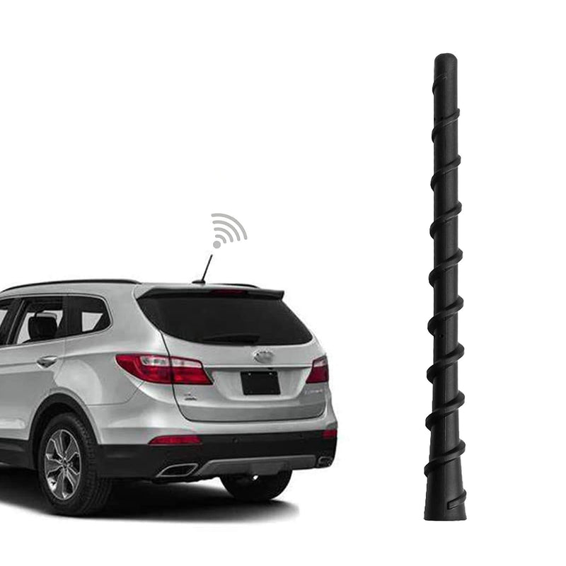 KSaAuto 7" Spiral Roof Antenna Compatible with Hyundai Santa Fe Veracruz Tucson Accent Entourage Elantra i30 ix35 Elantra Touring Wagon | Flexible Rubber Antenna Replacement | for Premium Reception