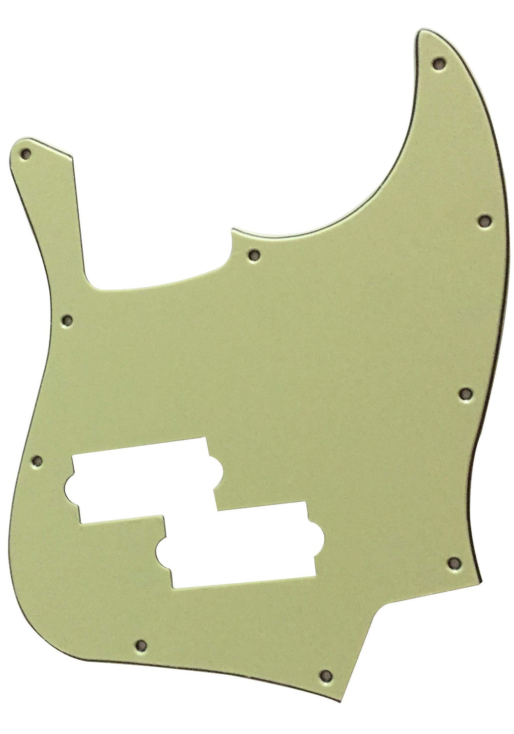 Custom Guitar Pickguard For Top Jazz Bass With PB Pickup Hole (3 Ply Vintage Green) 3 Ply Vintage Green