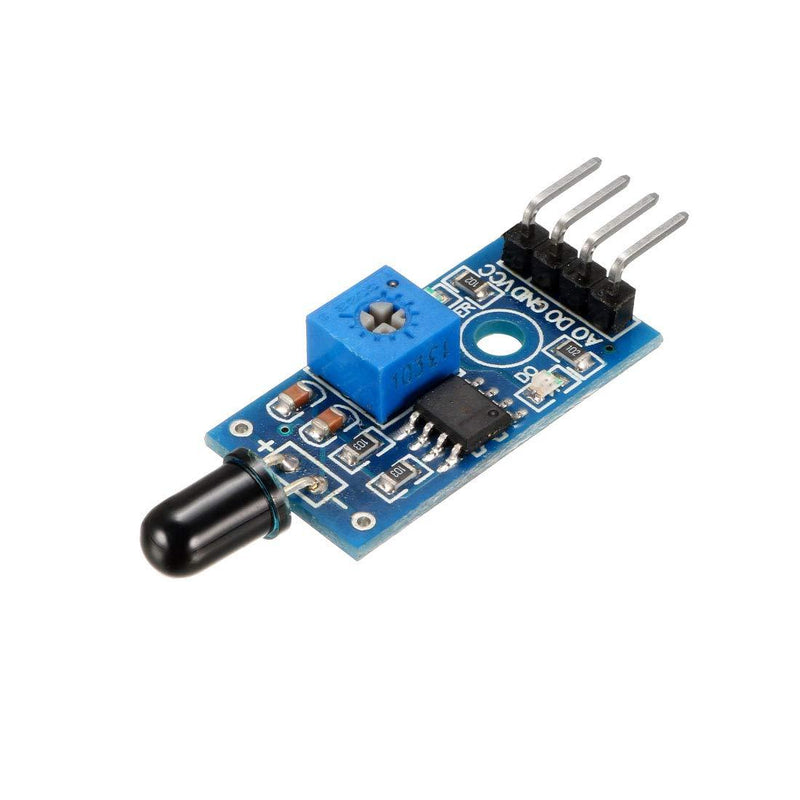 uxcell IR Flame Sensor Module Detector 4 Pin Temperature Detecting for Arduino