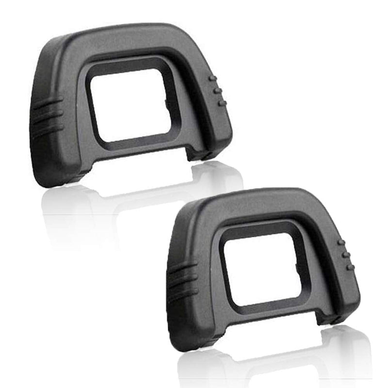 D90 D7000 Viewfinder Eyepiece Eyecup Eye Cup for Nikon D7000 D90 D40 D50 D70/D70S D80 D200 D300 D600 D610 D750[2 Packs], Replace eyepiece DK-21, Fire Rock Camera Eyecup Accessories DK21