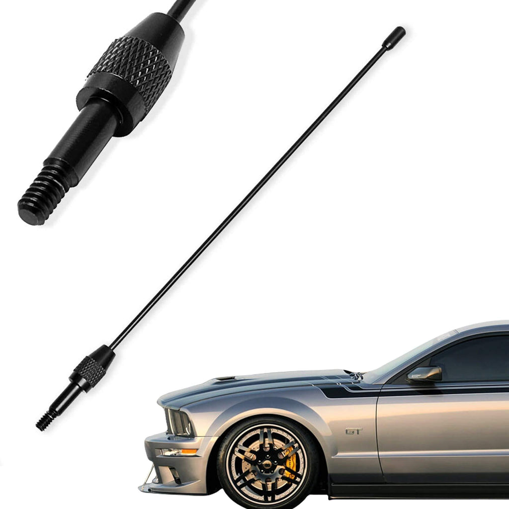 KSaAuto Antenna Compatible with 1979-2009 Ford Mustang GT V6 | 8 Inches Premium Metal Antenna Mast Replacement | Designed for Optimized FM/AM Radio Reception