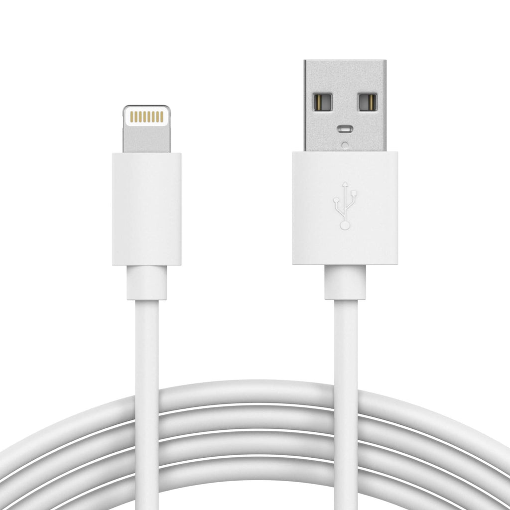 TalkWorks iPhone Charger Lightning Cable 10ft Long Heavy Duty Cord MFI Certified for Apple iPhone 12, 12 Pro/Max, 12 Mini, 11, 11 Pro/Max, XR, XS/Max, X, 8, 7, 6, 5, SE, iPad - White 10ft (White)