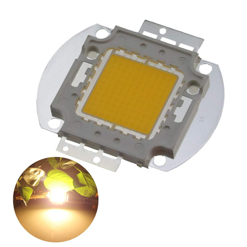 Odlamp Super Bright High Power LED Chip 100W SMD COB Light Warm White 3000-3200k DC 30-34V for Emitter Components Diode 100 W Bulb Lamp Beads DIY Lighting (Warm White)