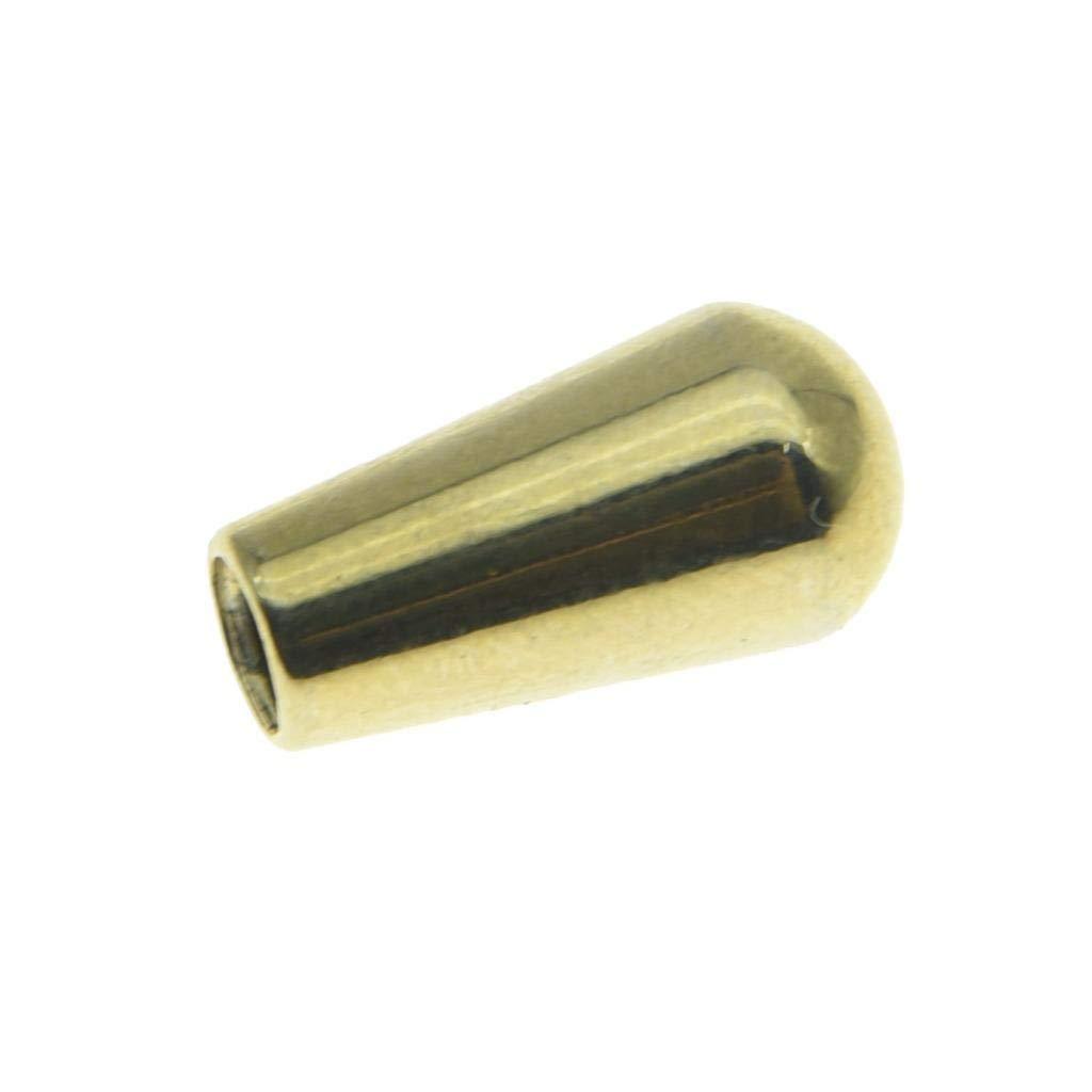 Dopro USA Threaded SAE 8-32 Metal Guitar 3 Way Toggle Switch Tip Switch Knob Switch Cap Fits Gibson Les Paul/Switchcraft Switch Gold