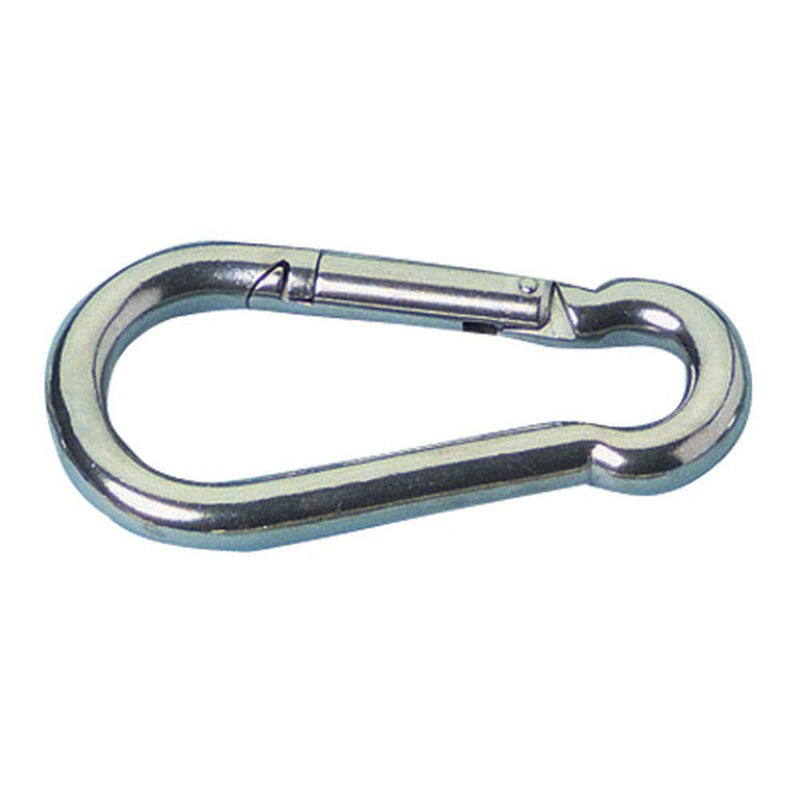 MarineNow Stainless Steel 316 Snap Hook Spring Loaded Link Carabiner Connector Marine Grade 13x160mm (6-5/16" x 1/2") 01-Pack
