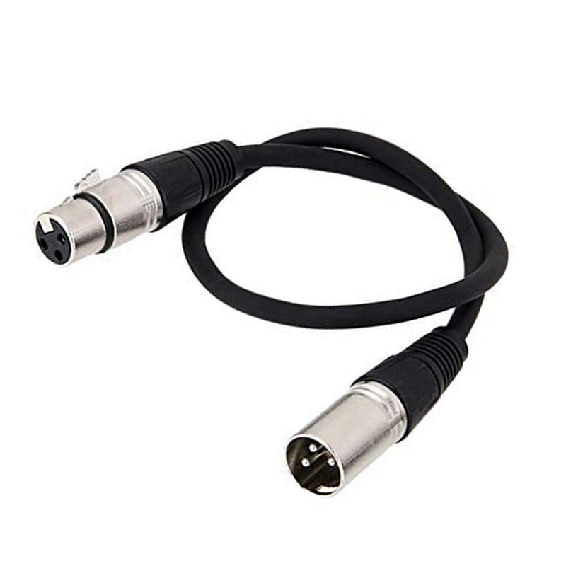 Siyu Xinyi XLR Cable, 3.2ft, Microphone Cable, Audio Cable, with Silver Plated PVC Mono 3-Pin Mic Lead Male to Female Balanced Cord XLR Male to Female Mic Extension Cable (black)