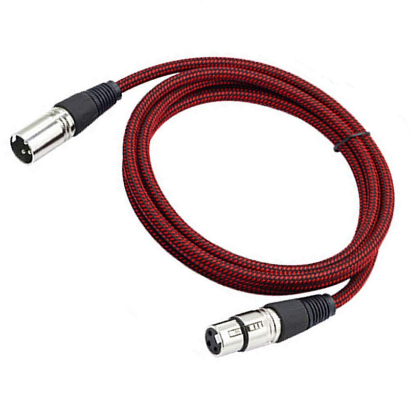 [AUSTRALIA] - Siyu Xinyi XLR Cable 3.2ft Male to Female, XLR Cable 3 Pin Nylon Braided Balanced XLR Cable Mic DMX Cable Patch Cords with Oxygen-Free Copper Conductors - XLR Male to Female Mic Extension Cable 