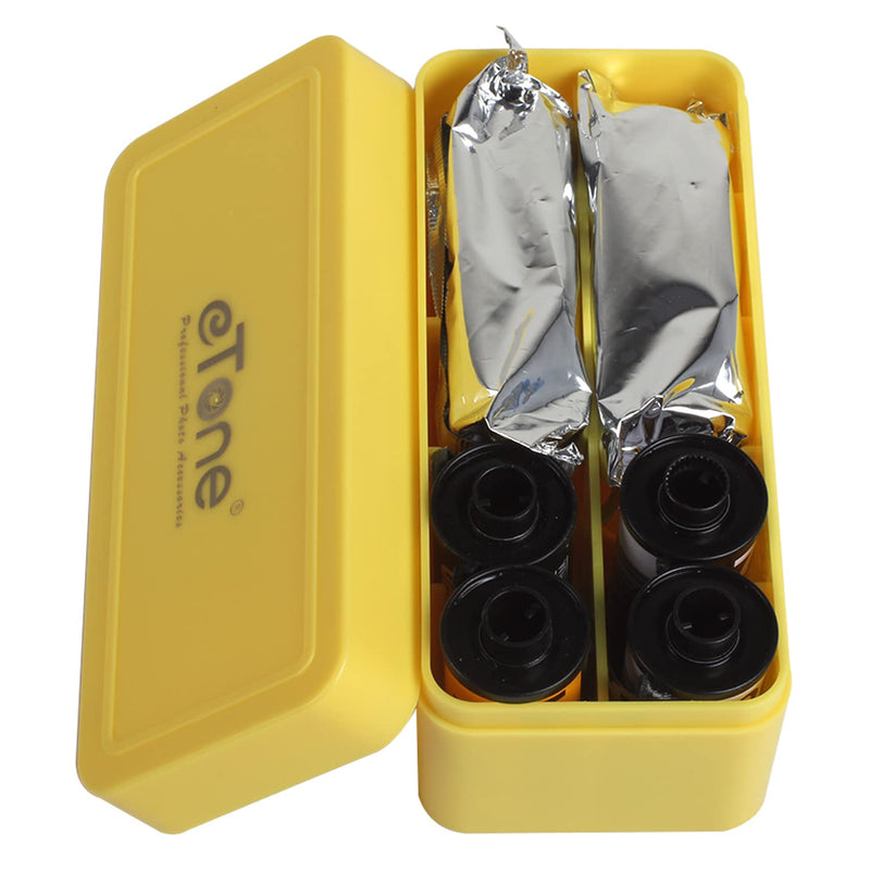 1X Multi-Format Container Case Box for 120 220 135 Film B&W Color Kodak Ilford (Yellow)