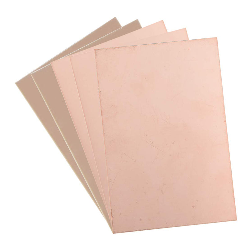 [AUSTRALIA] - uxcell Single-Sided Copper Clad Laminate PCB Circuit Board, FR4 150x100mm 5.91x3.94 inch, 1.2mm Thickness DIY Prototyping PCB Board, Name Board, 5pcs 