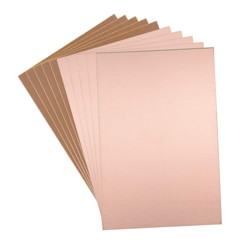 uxcell Single-Sided Copper Clad Laminate PCB Circuit Board, FR4 150x100mm 5.91x3.94 inch, 1.5mm Thickness DIY Prototyping PCB Board, Name Board, 10pcs 10