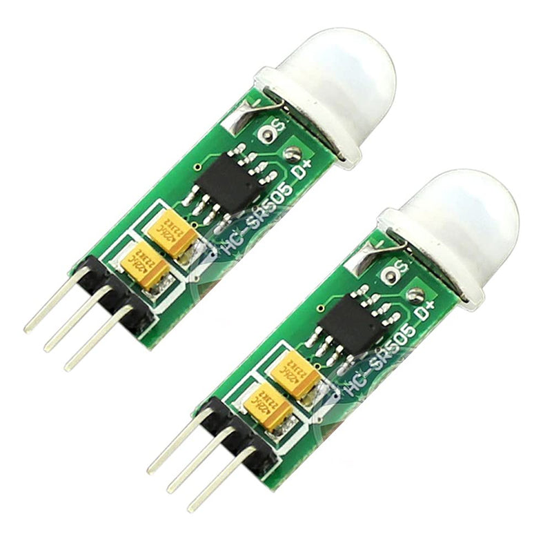 DEVMO Compatible with 2PCS HC-SR505 Human Body Infrared PIR Motion Sensor Precise Infrared Detector Module Ar-duino MCU Raspberry Pi 2