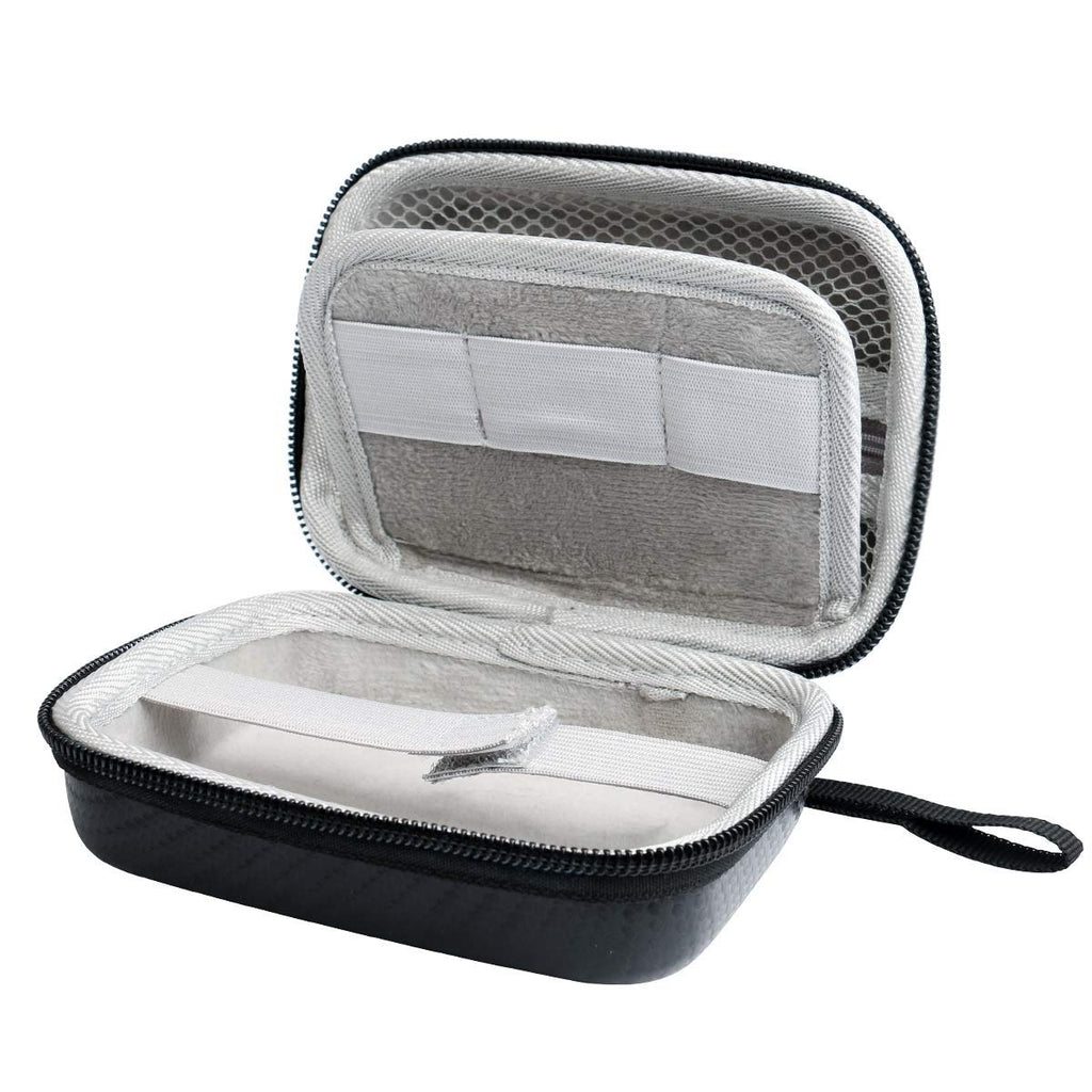 Hard Case for Carson MicroBrite Plus Pocket Microscope (MM-300 or MM-300MU) and MicroFlip (MP-250 or MP-250MU) Travel Storage Carrying Include Carabiner and Strap by Jiusion For MM-300 and MP-250