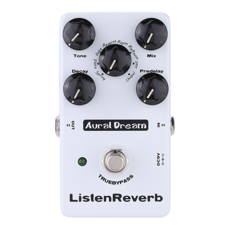 [AUSTRALIA] - Yanhuhu Aural Dream Listen Reverb Guitar Effects Pedal with 8 Reverb modes and Predelay control including Spring,Plate,Gate,Hall and Church Reverb,True Bypass 