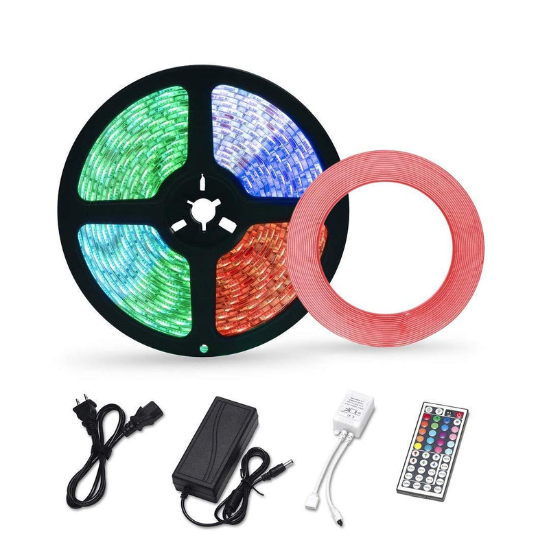 [AUSTRALIA] - LED Strip Lights Waterproof,16.4ft 300leds RGB LED Light Strip 5050 Color Changing LED Strip Lights with Remote LED Tape Lights for Home Lighting Kitchen Decoration Mounting Tape 