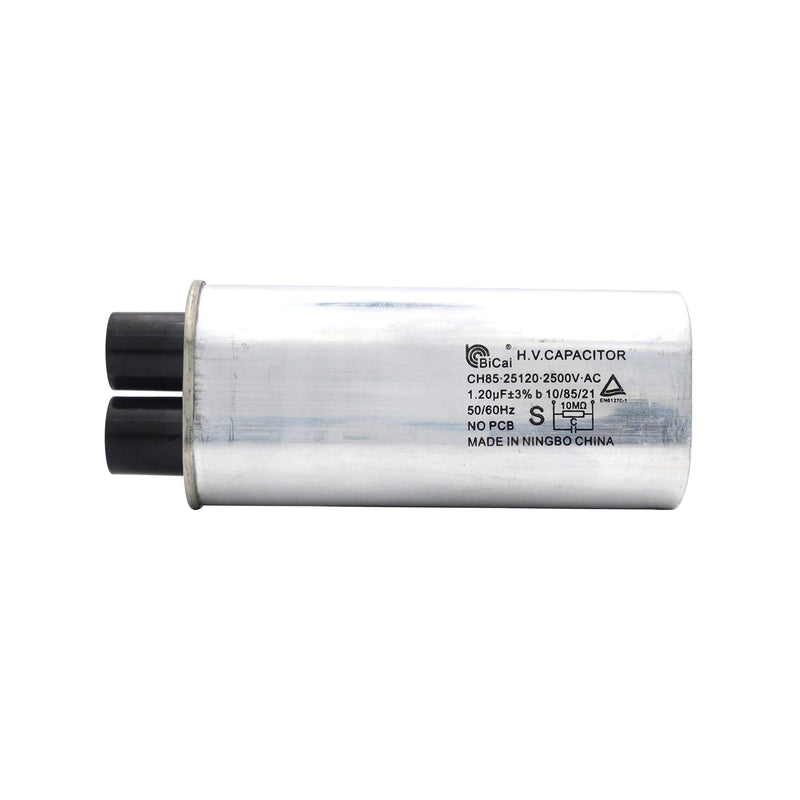CQC&VDE Universal Household Microwave High Voltage Capacitor 1.20uf ch85 25120 2500V AC H.V.CAPACITOR 10/85/21 50/60Hz NO PCB