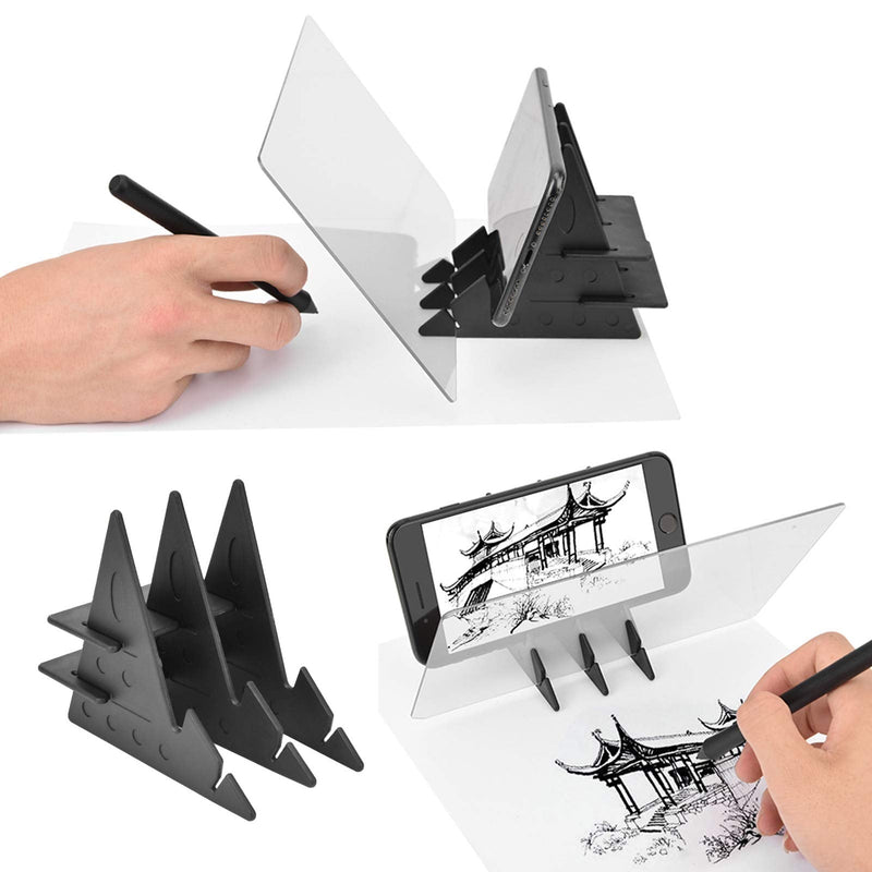 Zopsc Portable Tracing Board Stencil Board Light Box Copy Mirror Drawing Reflection Board Painting Art Easy Drawing Sketching Tool, Suitable for Kids, Junior Painters&Artists, Animation Industry, etc