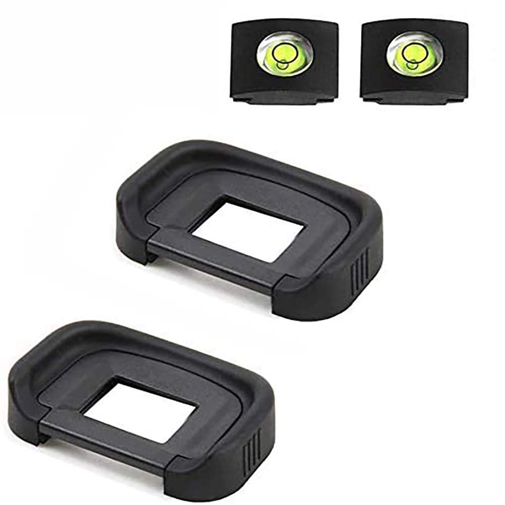 EB 80D 90D Eyepiece Eyecup Viewfinder Eye Cup for Canon EOS 90D/80D/70D/60D/50D/40D/20D/5D Mark II/5D Mark I/6D Mark II/6D Mark I Camera (2-Pack), ULBTER viewfinder Eyecup with Hot Shoe Cover