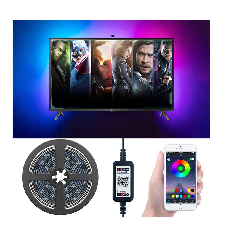 [AUSTRALIA] - TV Backlight LED Strip Lights with APP Controlled Metaku 6.5ft Waterproof USB LED Tape Lights Monitor Ambient Lighting Bias Accent Ribbon Lights Kit SMD 5050 Sync to Music Mood Lights for 24”-60” HDTV 