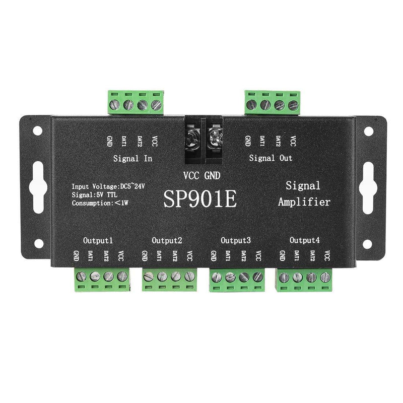 [AUSTRALIA] - BTF-LIGHTING SP901E LED Pixel WS2812B WS2811 SPI Signal Amplifier Repeater for WS2813 SK6812 WS2815 WS2801 SK9822 etc All The RGB Addressable LED Strip and Dream Color Programmable LED Matrix Panel 