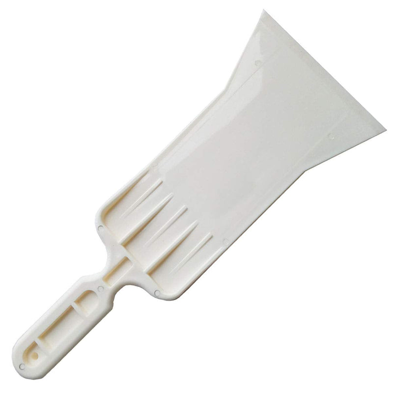 Auto Bulldozer Squeegee for Vehicle Rear Front Windshield Foil Film Wrapping Tools Car Window Snow Ice Scrubber Tint Tools (Flat Edge) White