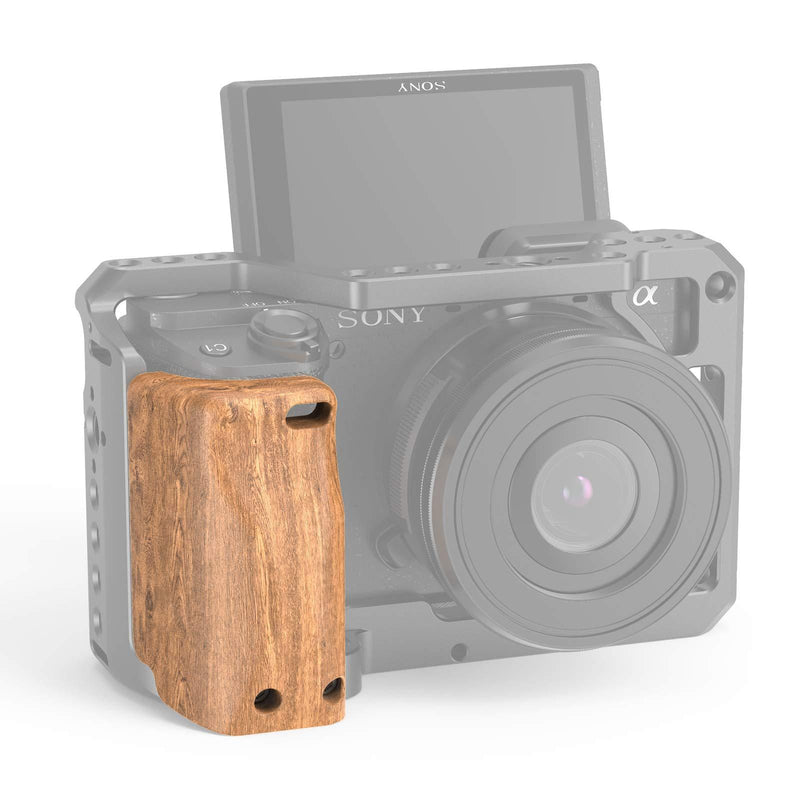 SMALLRIG Wooden Handle Handgrip for Sony A6400 Cage – APS2318