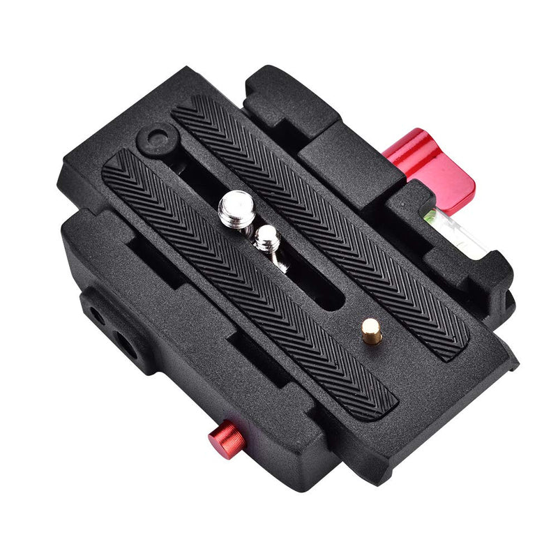 Quick Release Base Plate, Vbestlife Aluminium Alloy Camera Base Plate for Manfrotto 501, 500AH, 701HDV, 503HDV, Q5 and More, Black
