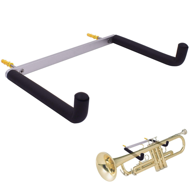 YYST Trumpet Horizontal Wall Holder Wall Mount Rack for Trumpets W Hardware - No Trumpet