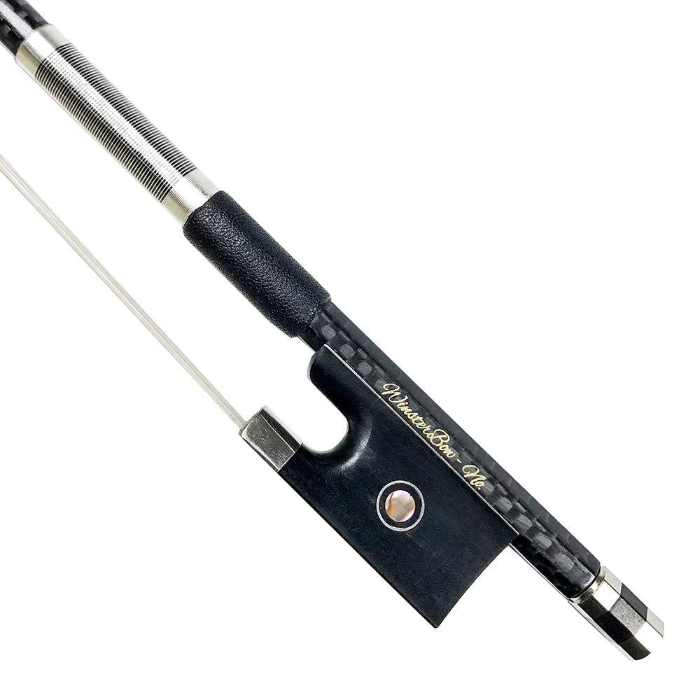 WinsterBow Plaid Carbon Fiber Violin Bow 4/4 Beginner Violin Bow Art No.VN118