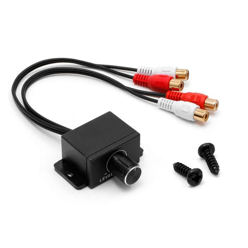 LECMARK Universal Car Audio Controller Sound Adjuster Boost RCA Level Remote Subwoofer Control