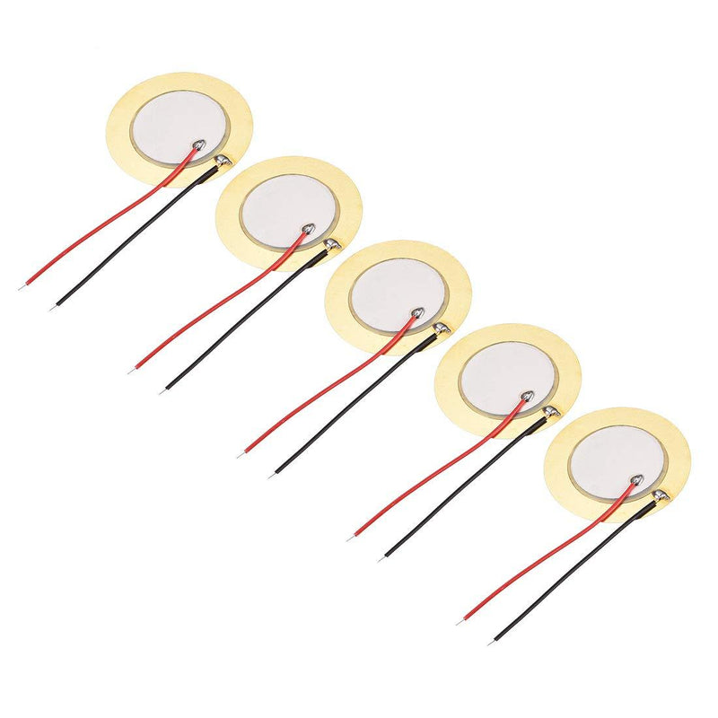 uxcell 5 Pcs Piezo Discs 35mm Acoustic Pickup Transducer Microphone Trigger Element CBG Guitar