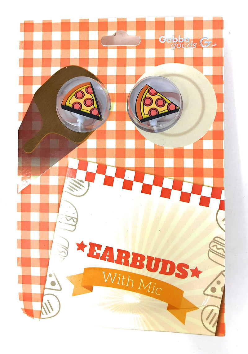 Gabba Goods Pizza Earbuds with Mic