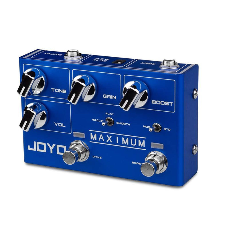[AUSTRALIA] - JOYO R-05 Maximum Overdrive Pedal Effect with Drive & Boost Dual Channel Guitar Pedal for Electric Guitar Effect True Bypass 