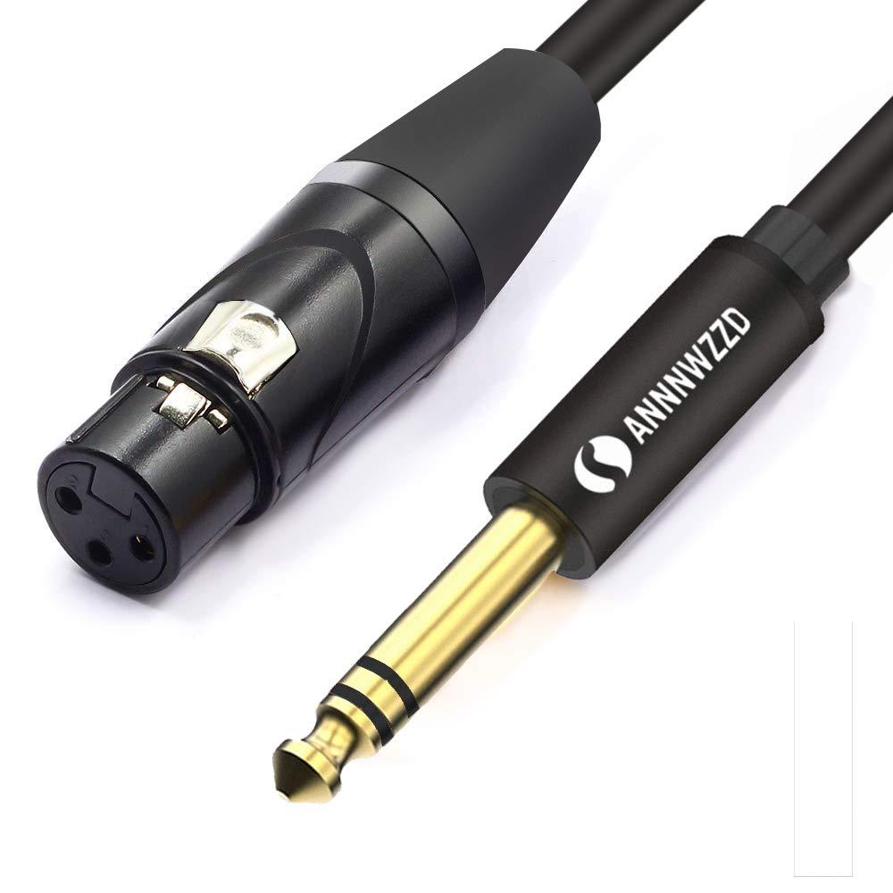 [AUSTRALIA] - LinkinPerk 6.35mm (1/4 Inch) TRS to XLR Female Cable,TS Jack Unbalanced Microphone Cable (3M / 10FT) 3M / 10FT 