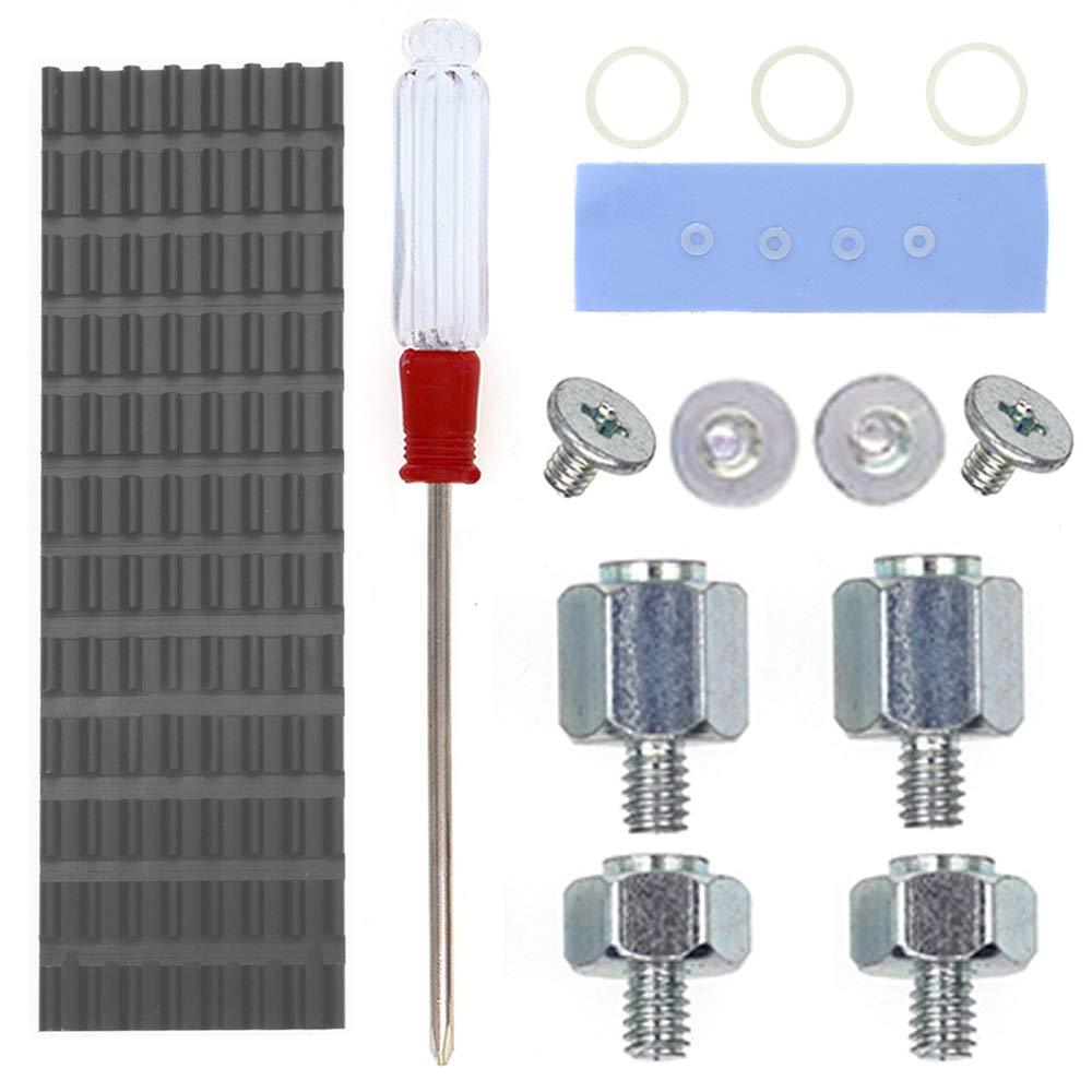 QTEATAK PCIe NVMe M.2 2280 SSD Heatsinks Cooler & Mounting Screws Screwdriver Kit